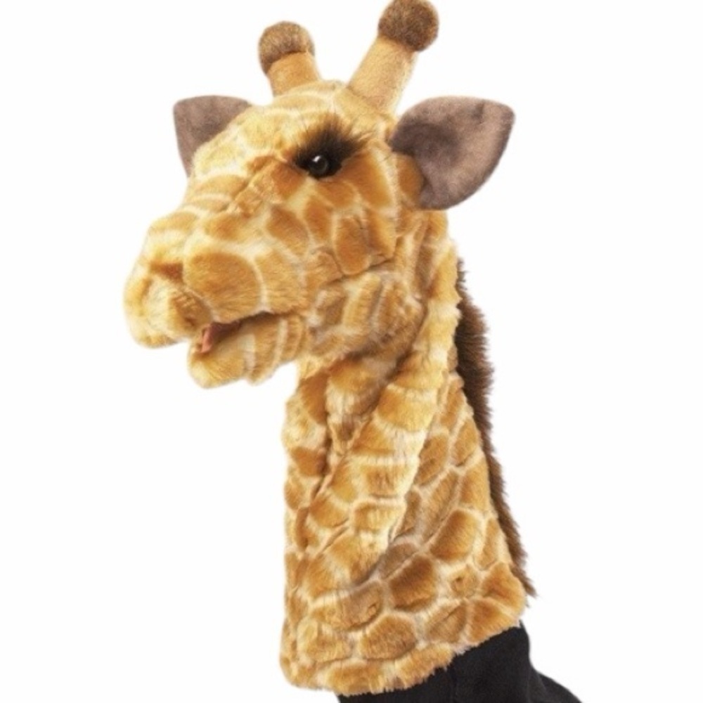 Folkmanis Plush Giraffe Hand Stage Puppet